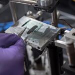 Water-based electrochromic film blade coating